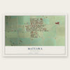 Mattawa, Washington map print, the full design