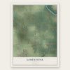 Limestone, Illinois map print, the full design