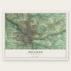Pullman, Washington map print, the full design