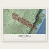 Guttenberg, New Jersey map print, the full design