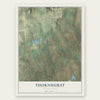 Thornhurst, Pennsylvania map print, the full design