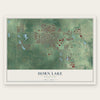 Horn Lake, Mississippi map print, the full design