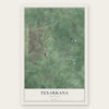 Texarkana, Arkansas map print, the full design