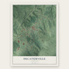 Decaturville, Tennessee map print, the full design