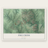 Pike Creek, Delaware map print, the full design