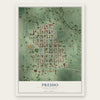 Presho, South Dakota map print, the full design