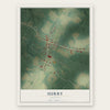 Surry, Virginia map print, the full design