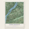 Lower Mahanoy, Pennsylvania map print, the full design
