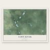 Fawn River, Michigan map print, the full design