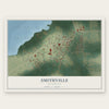 Smithville, Mississippi map print, the full design