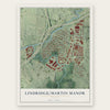 Lindridge-Martin Manor, Georgia map print, the full design