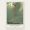 Mount Vernon, Oregon map print, the full design