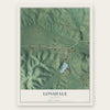Lonsdale, Arkansas map print, the full design