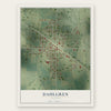 Dahlgren, Illinois map print, the full design