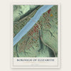 Borough of Elizabeth, Allegheny County, Pennsylvania map print, the full design