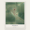 Okabena, Minnesota map print, the full design