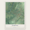 Hampton, Hunterdon County, New Jersey map print, the full design
