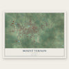 Mount Vernon, Illinois map print, the full design