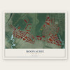 Moonachie, New Jersey map print, the full design