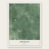 Emerson, Michigan map print, the full design