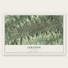 Lebanon, Virginia map print, the full design
