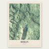 Berlin, Vermont map print, the full design
