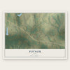 Poynor, Texas map print, the full design