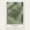 Ruleville, Mississippi map print, the full design