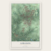 Lebanon, Ohio map print, the full design
