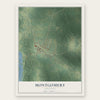 Montgomery, Louisiana map print, the full design