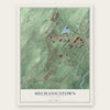 Mechanicstown, New York map print, the full design