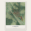 Carroll, Ohio map print, the full design
