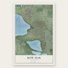 Bow Mar, Colorado map print, the full design