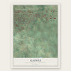 Gaines, Kent County, Michigan map print, the full design
