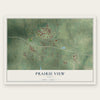 Prairie View, Texas map print, the full design