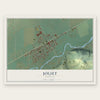 Joliet, Montana map print, the full design