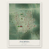 Palmyra, Nebraska map print, the full design