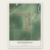 Dunfermline, Illinois map print, the full design