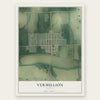 Vermillion, Kansas map print, the full design