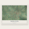 Honea Path, South Carolina map print, the full design