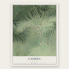 Camden, Illinois map print, the full design