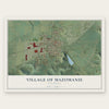 Mazomanie, Wisconsin map print, the full design