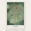 Salem, South Dakota map print, the full design