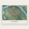 Riverside, New Jersey map print, the full design