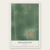 Wellington, Illinois map print, the full design