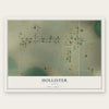 Hollister, Idaho map print, the full design