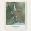 Patchogue, New York map print, the full design