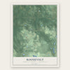 Roosevelt, Burnett County, Wisconsin map print, the full design