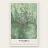 Wooster, Ohio map print, the full design