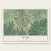 Dixon, Missouri map print, the full design
